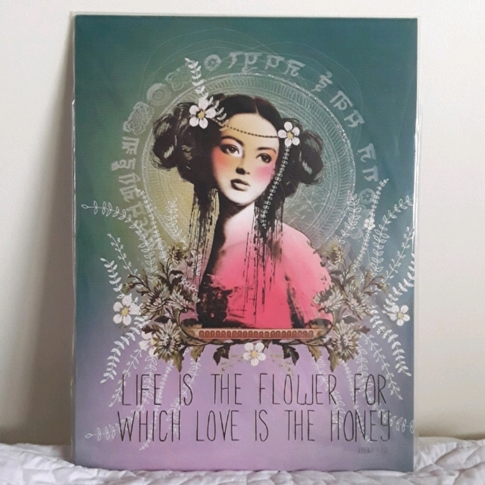"HONEY LOVE" ART PANEL BY PAPAYA
